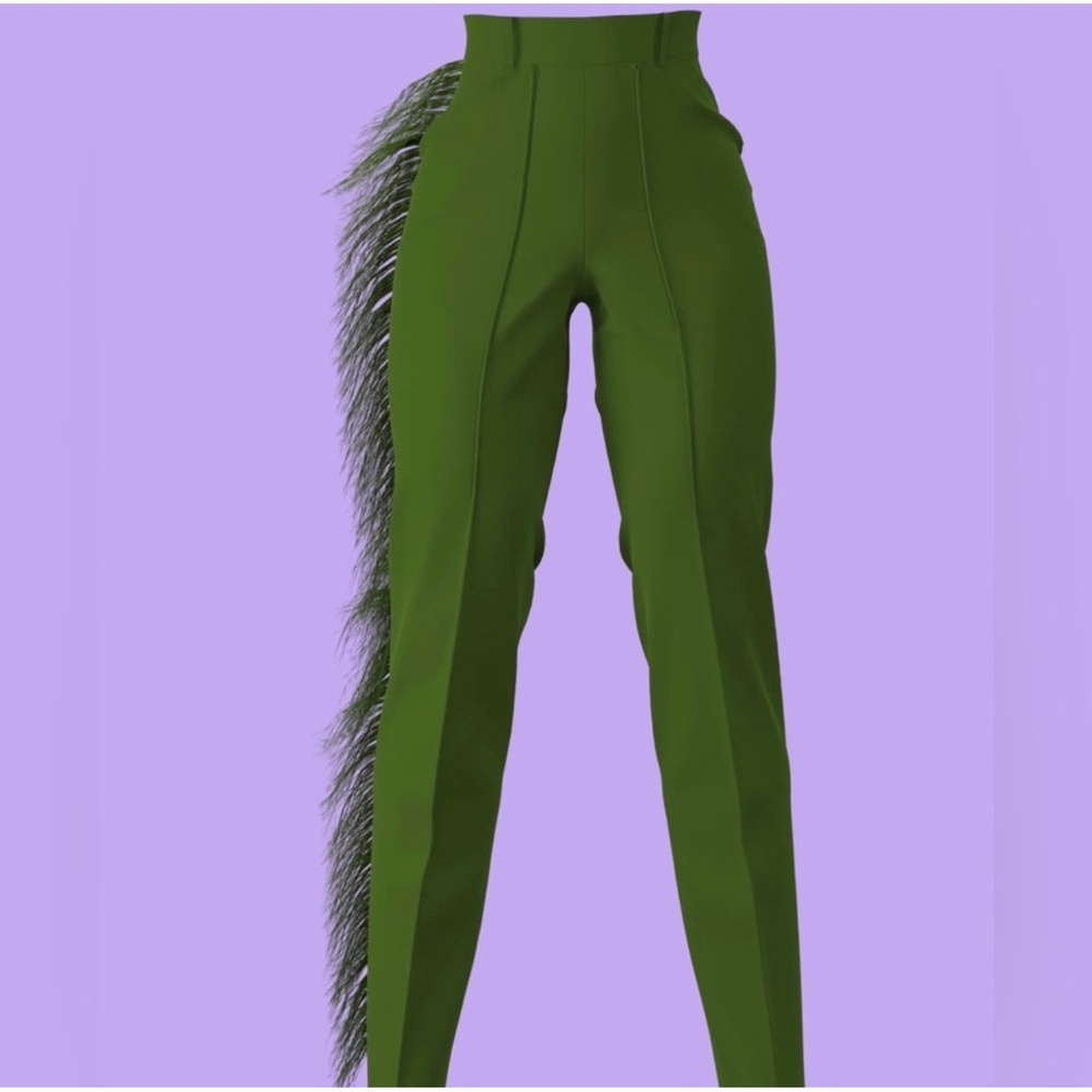 Hanifa olive green ava pants